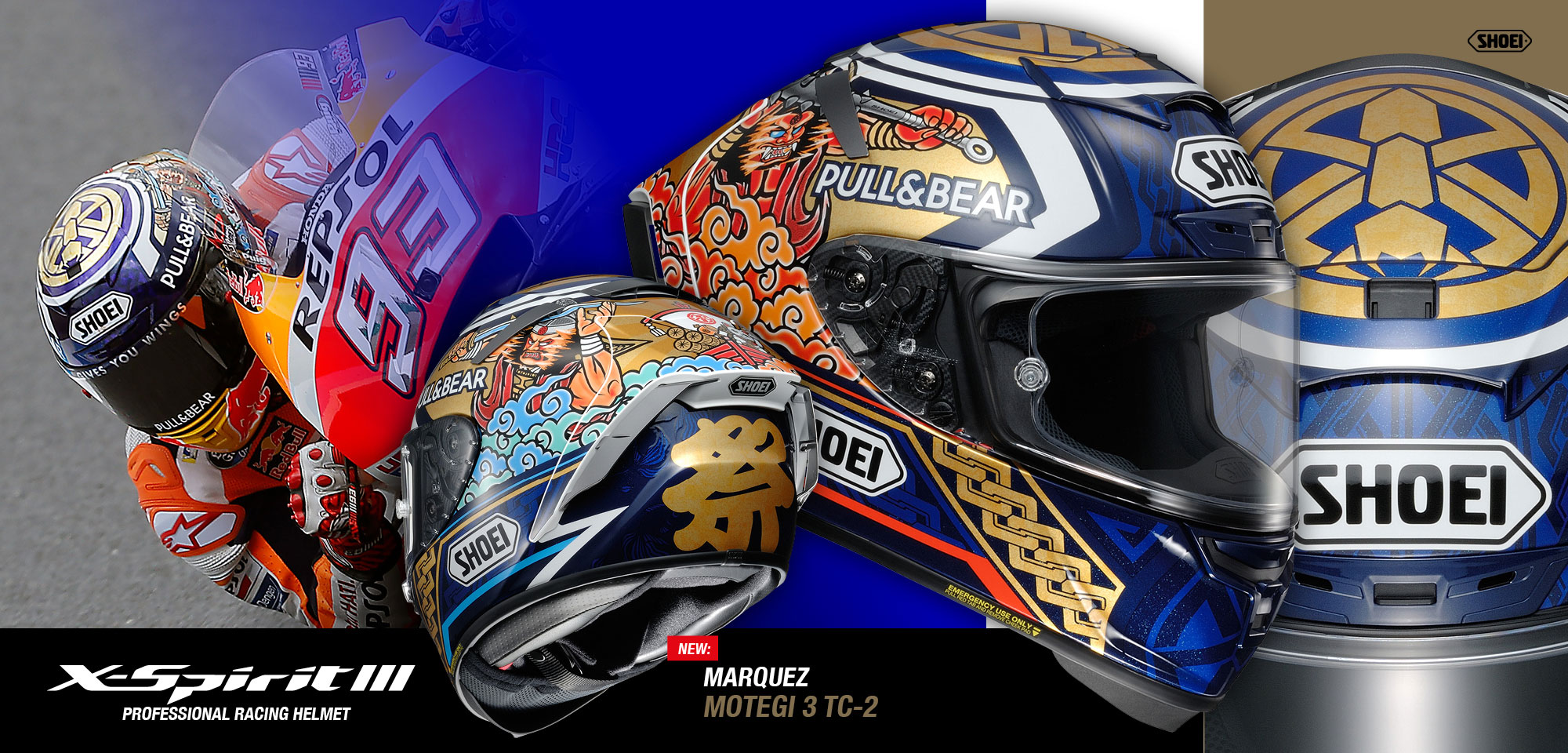 Replica Marquez Motegi per il DDS racing X-Spirit III - Shoei Italia